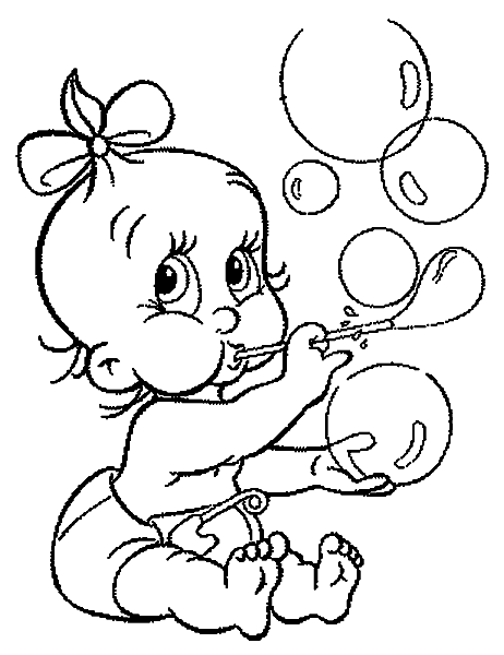 Dibujos para colorear de Bebé, baby