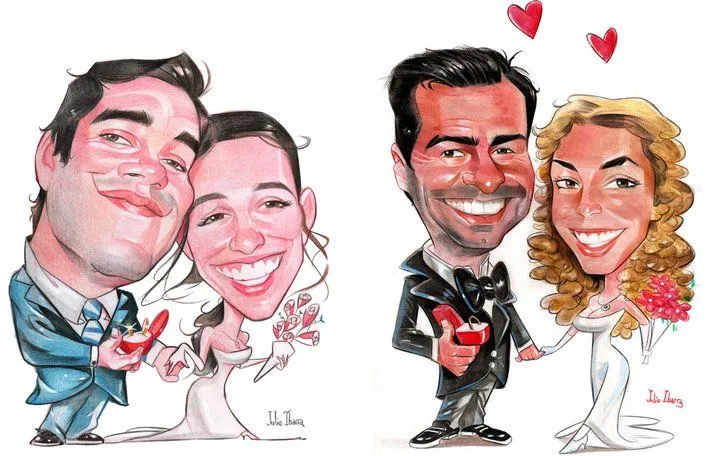 Julio Ibarra Caricaturas: caricaturas casamientos