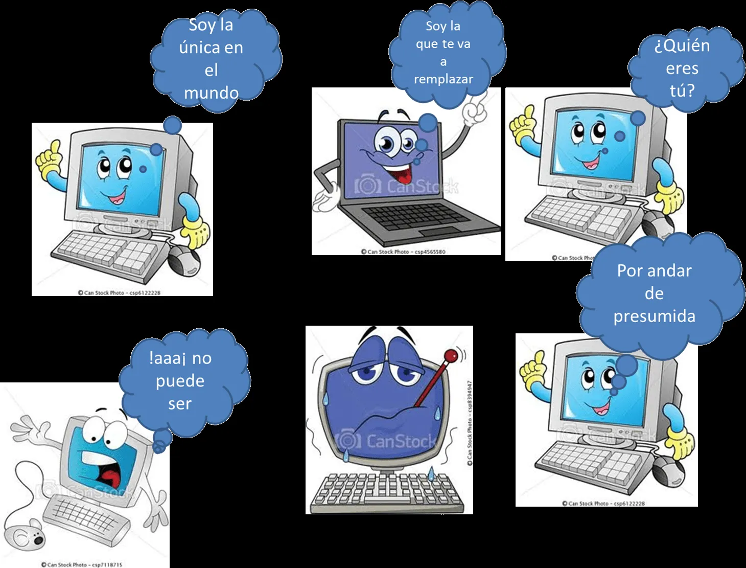 Computadora caricatura - Imagui