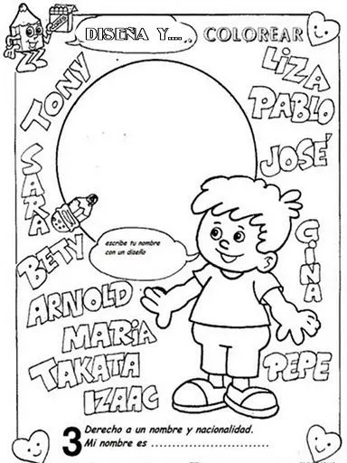 Dibujos para colorear sobre derechos humanos - Imagui