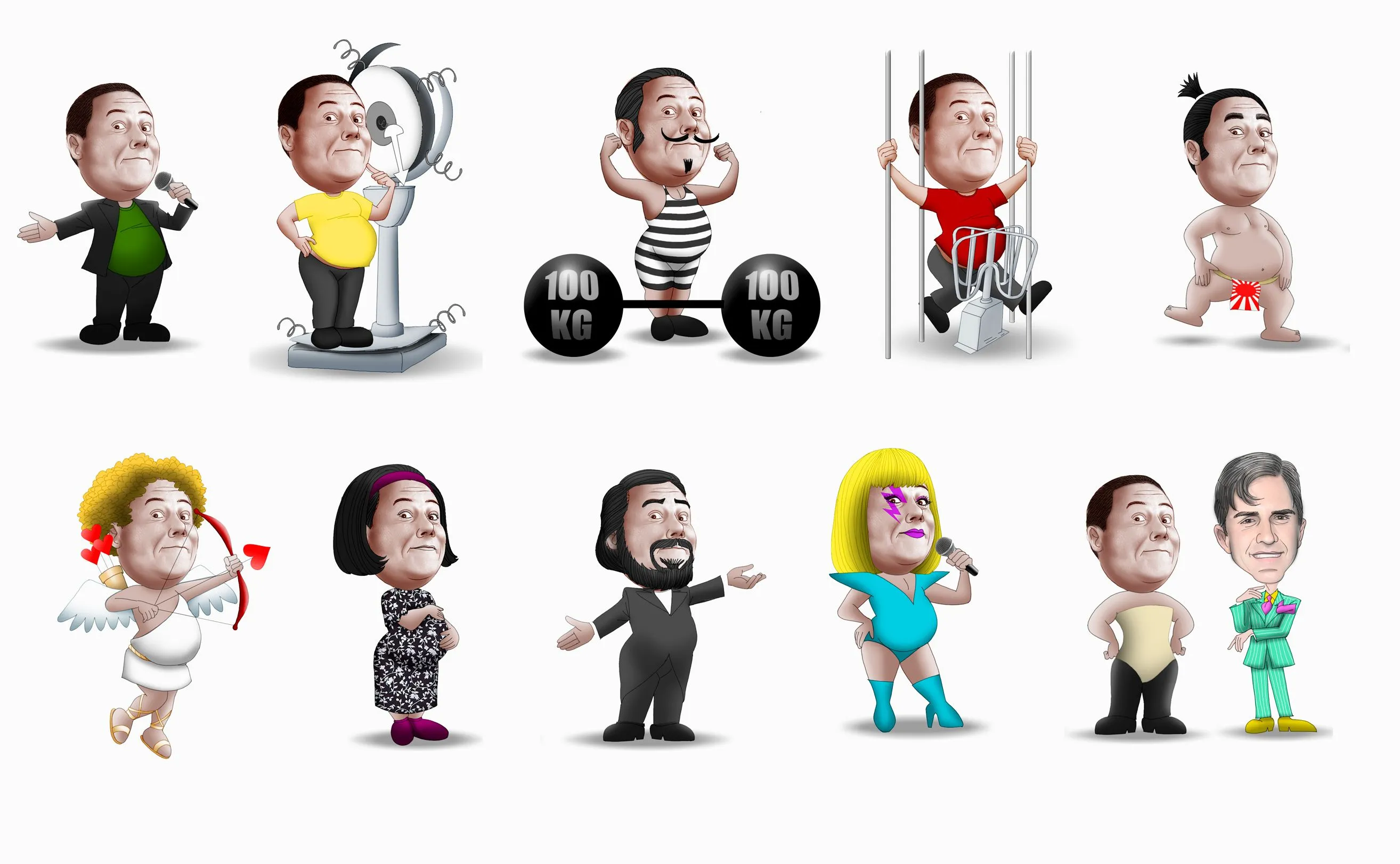 Caricaturas – Paulo Fernando Mello – Amostras | Marcelographics ...