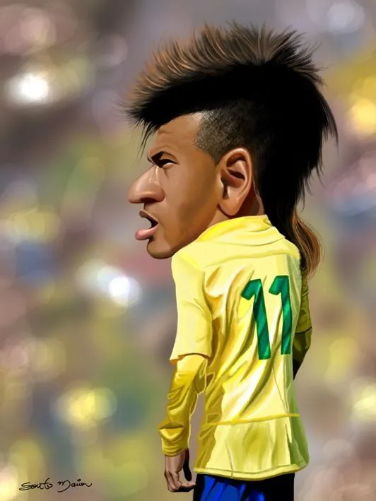 Caricaturas de neymar Jr | Dibujos, caricaturas y cómics | Pinterest