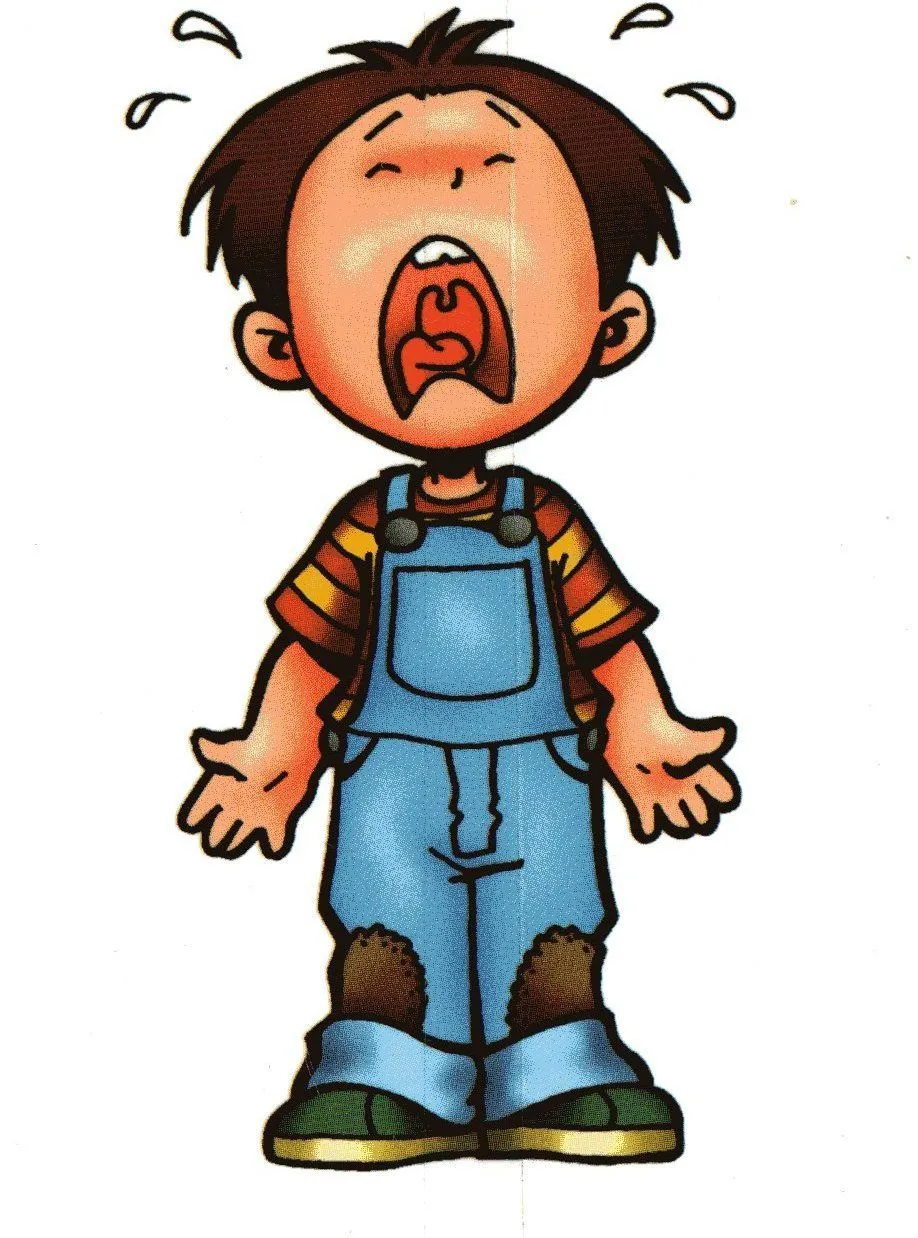 Dibujos animados de niños llorando - Imagui