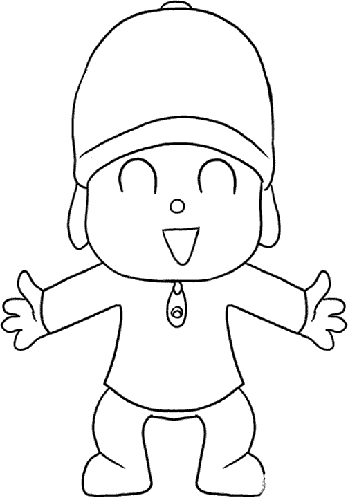 DIBUJOS PARA COLOREAR:POCOYÓ PARA PINTAR INFANTIL ~ Descargar ...