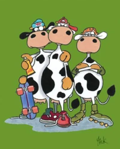 Caricaturas vacas graciosas - Imagui