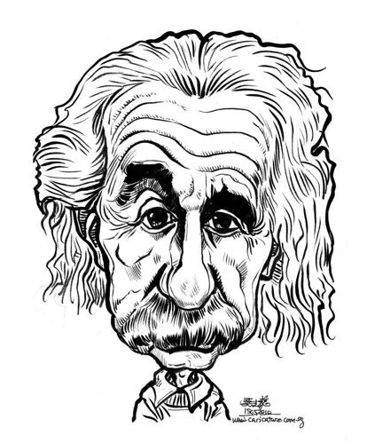 caricature of Albert Einstein | Flickr - Photo Sharing!