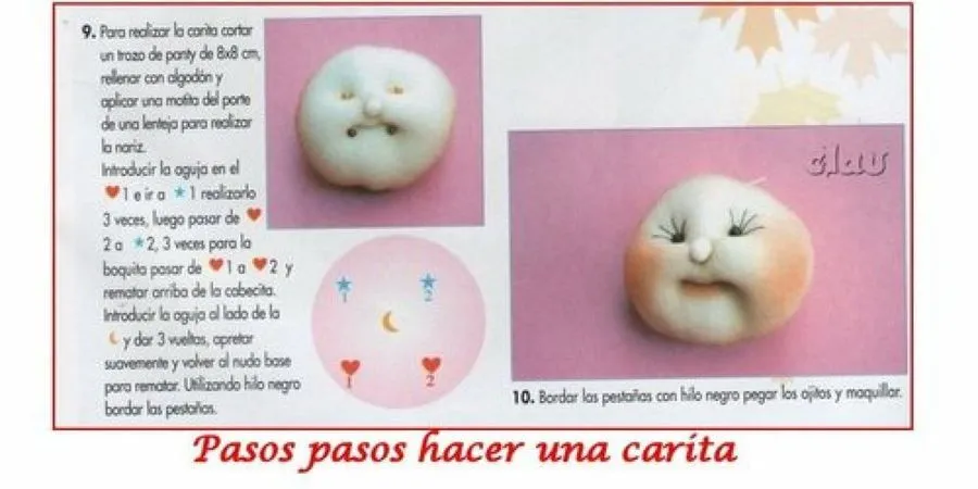 Cómo hacer una carita de muñeca soft....respuesta con gráfico ...