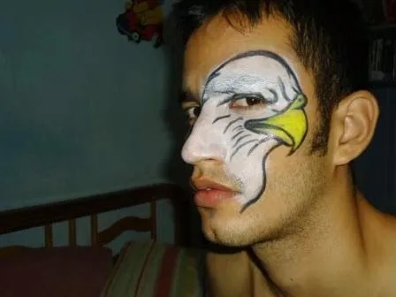 CARITA PINTADA DE AGUILA : CARITAS PINTADAS PARA NIÑOS Y NIÑAS CARITA PINTADA DE AGUILA : CARITAS PINTADAS PARA NIÑOS Y NIÑAS