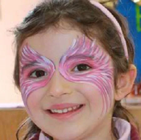 Caritas pintadas de mariposas - Imagui