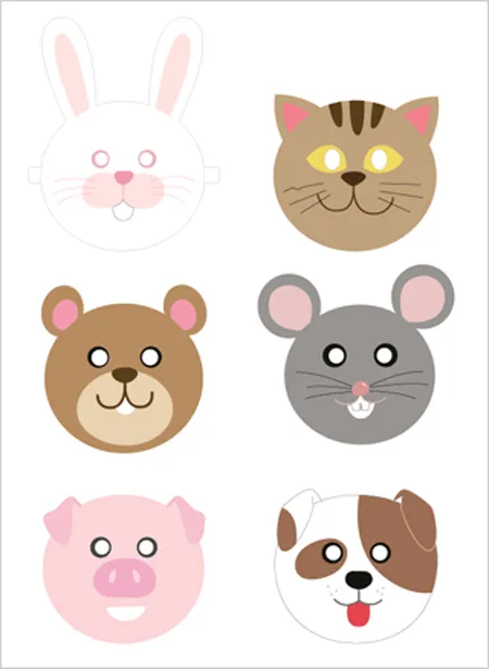 Caritas de animales para imprimir | Una Mami Creativa Caritas de animales para imprimir | Una Mami Creativa