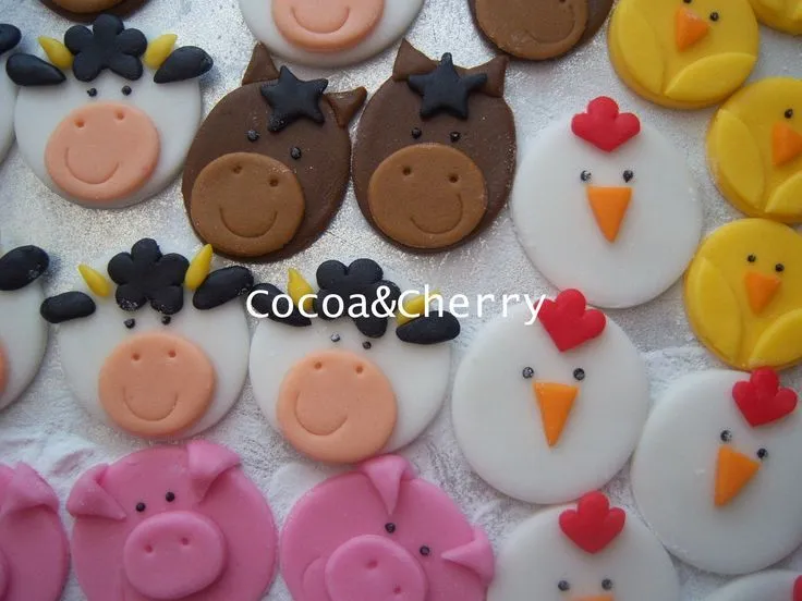 Caritas de Animales en Porcelana Fria | Fiesta Infantil - Animales ... Caritas de Animales en Porcelana Fria | Fiesta Infantil - Animales ...