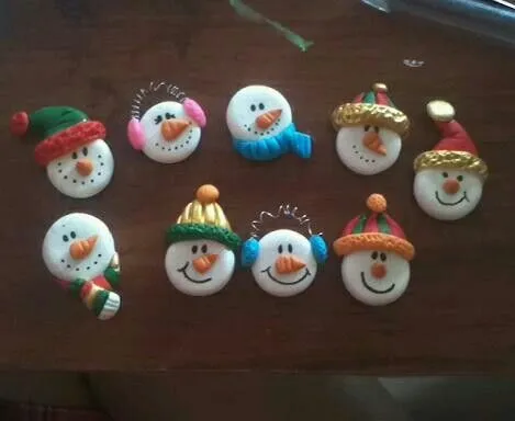 Totem de navidad en masa flexible, polymer clay, clay, fimo,pasta ... Totem de navidad en masa flexible, polymer clay, clay, fimo,pasta ...
