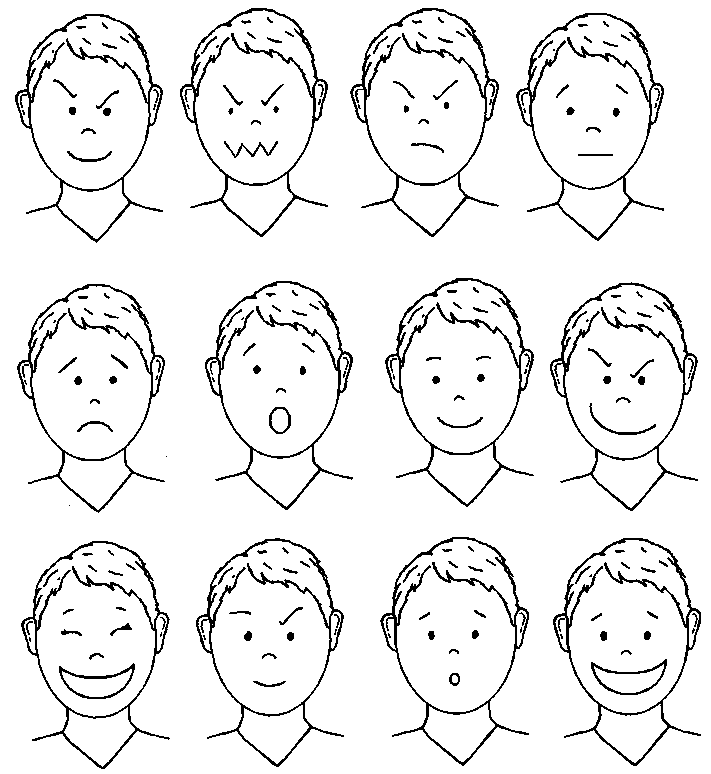 Dibujos para colorear de las emociones - Imagui