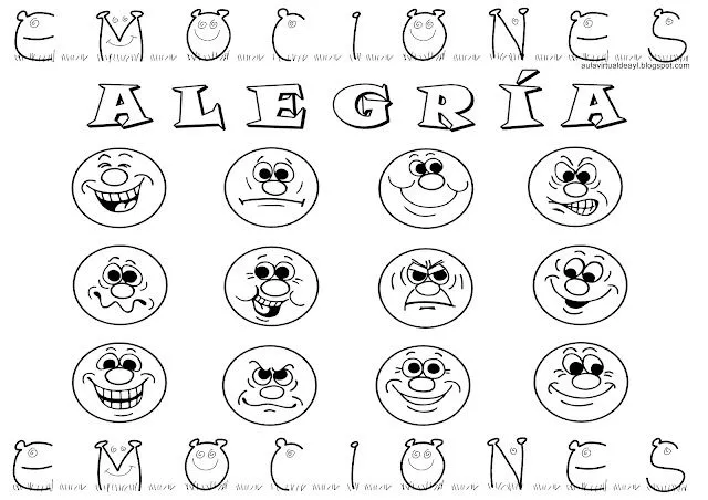 CARITAS DE EMOCIONES PARA COLOREAR - Imagui CARITAS DE EMOCIONES PARA COLOREAR - Imagui