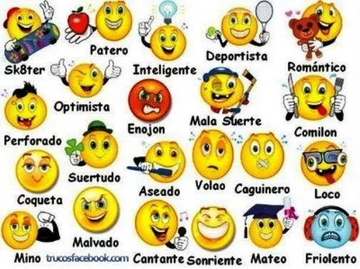 Imagenes de caritas con su nombre en inglés - Imagui