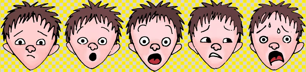 Dibujos de caras y gestos - Imagui