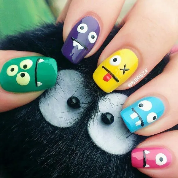 Cáritas para Halloween | Uñas | Pinterest | Monster Nails ... Cáritas para Halloween | Uñas | Pinterest | Monster Nails ...