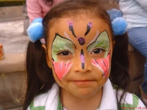 Caritas maquillaje infantil - Imagui
