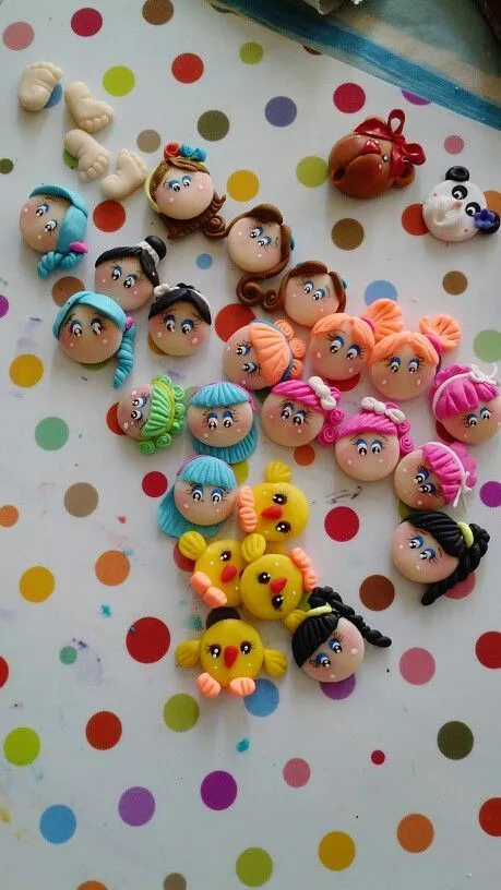 Caritas en masa flexible | Fimo y porcelana fria | Pinterest Caritas en masa flexible | Fimo y porcelana fria | Pinterest