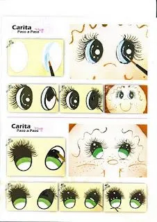Caritas de muñecas para pintar - Imagui