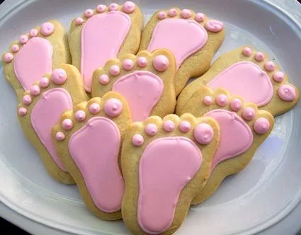 Como hacer unas galletas deliciosas para baby shower - Imagui