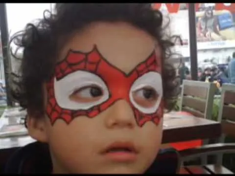 Caritas pintadas hombre araña - Imagui
