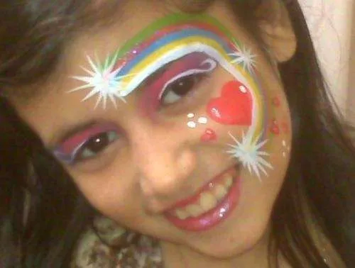 Caritas pintadas infantiles corazones - Imagui