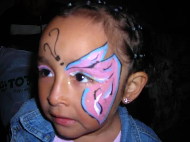Caritas pintadas de mariposa - Imagui