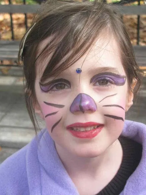 Como pintar la cara de gatita para niña - Imagui