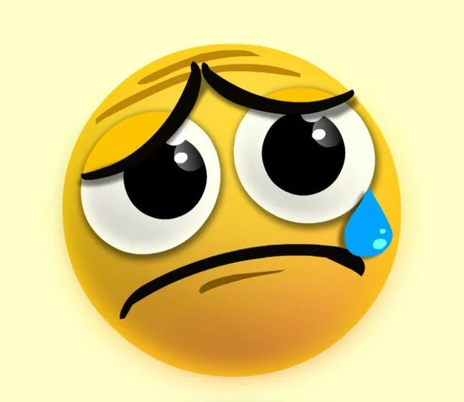EMOTICONO CARA TRISTA - Imagui