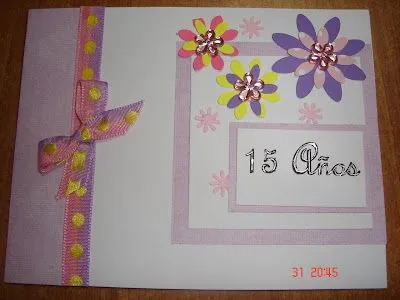 Moldes para tarjetas de 15 años - Imagui