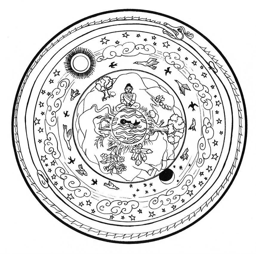 Carne de Diván.: MANDALA PARA PINTAR. El Infinito. Carne de Diván.: MANDALA PARA PINTAR. El Infinito.