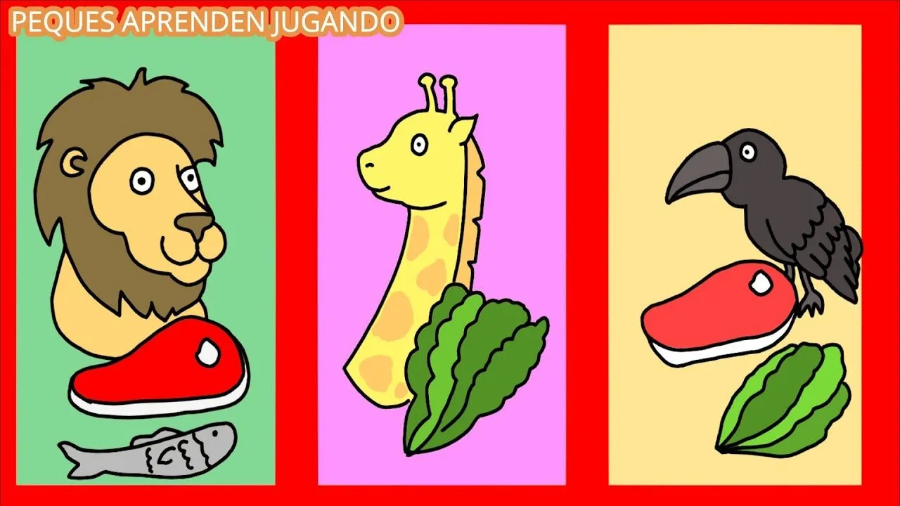 Carnívoros, herbívoros, y omnívoros para niños con ejemplos Video de Peques Aprenden Jugando - YouTube Carnívoros, herbívoros, y omnívoros para niños con ejemplos Video de Peques Aprenden Jugando - YouTube