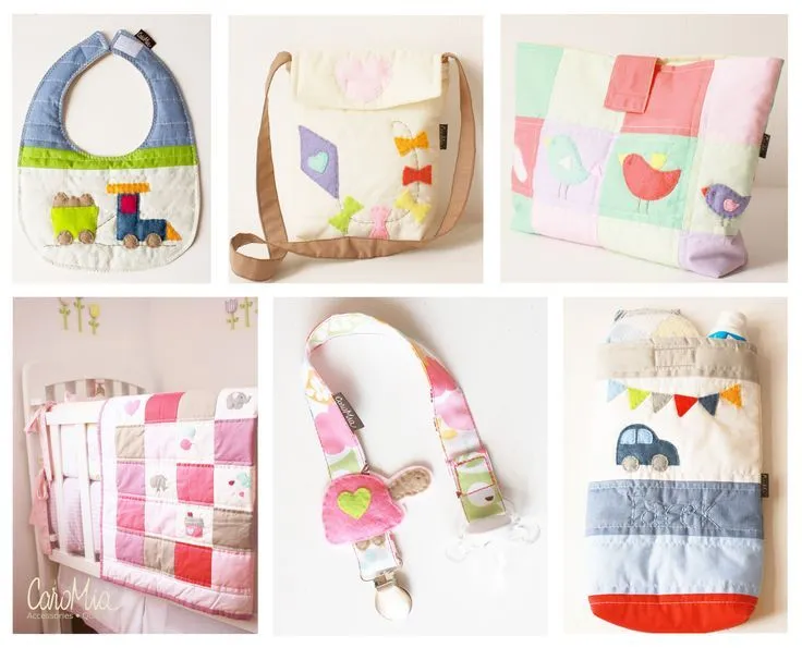 CaroMia! Babero acolchado, bolso para niñas, porta ropa para bebes ...