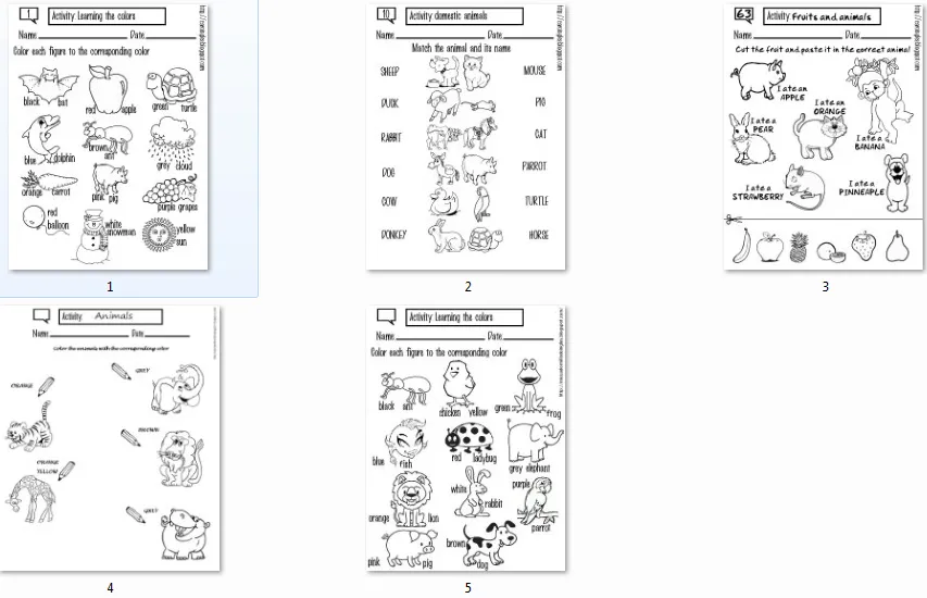 CARPETA DEL MAESTRO: VARIADAS FICHAS SOBRE ANIMALES EN INGLÉS CARPETA DEL MAESTRO: VARIADAS FICHAS SOBRE ANIMALES EN INGLÉS