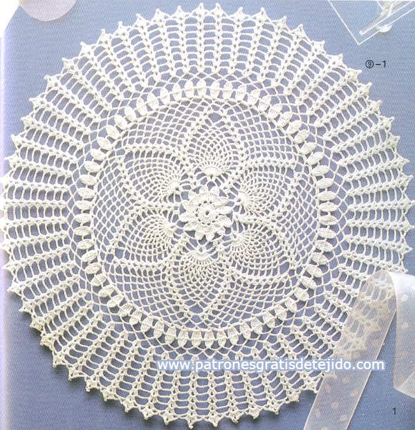 Carpeta preciosa para tejer con ganchillo / Esquema | Crochet y ... Carpeta preciosa para tejer con ganchillo / Esquema | Crochet y ...