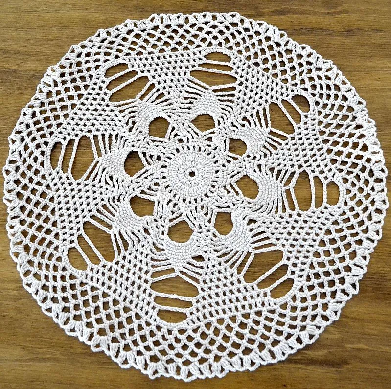 Carpeta Redonda a crochet