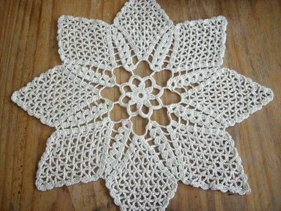 Carpeta tapete forma de estrella flor tejido al por TejidosCirculos Carpeta tapete forma de estrella flor tejido al por TejidosCirculos