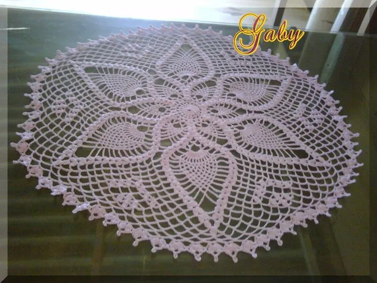 CARPETA TEJIDA EN CROCHET "PIÑAS EXOTICAS" DE MI REVISTA ... CARPETA TEJIDA EN CROCHET "PIÑAS EXOTICAS" DE MI REVISTA ...