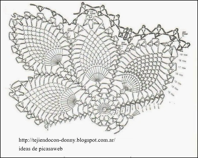 Carpetas a crochet con patrones - Imagui