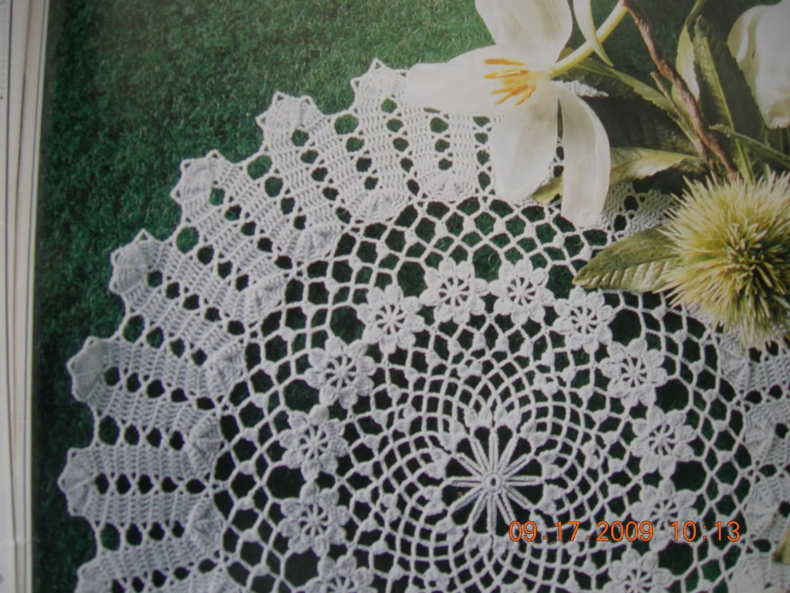 Carpetas en crochet redondas patrones - Imagui