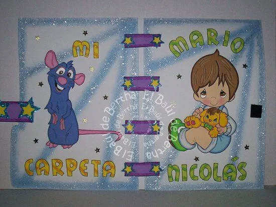 Carpetas decoradas para bebés - Imagui