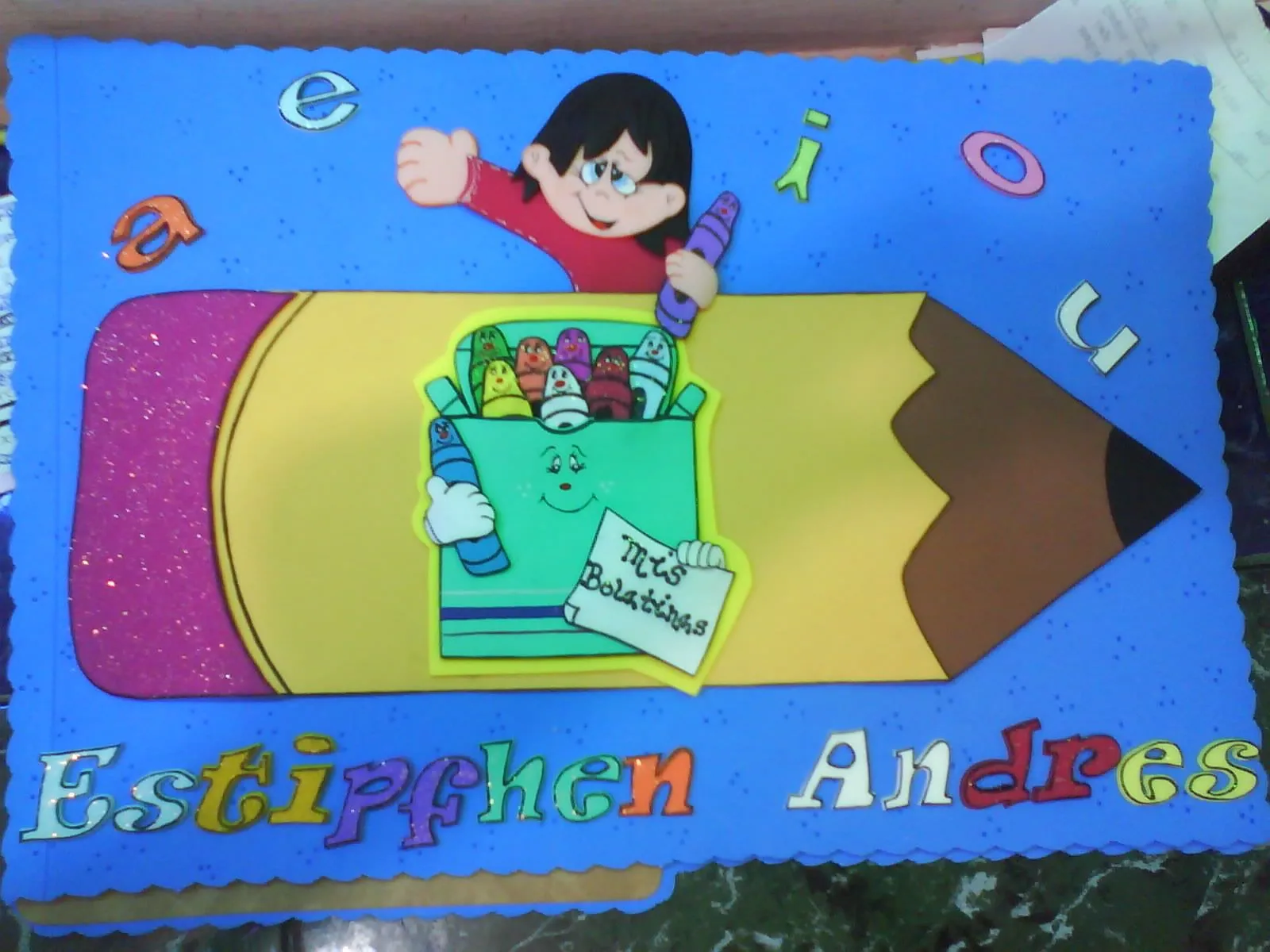 Carpetas decoradas con foami para niños - Imagui Carpetas decoradas con foami para niños - Imagui