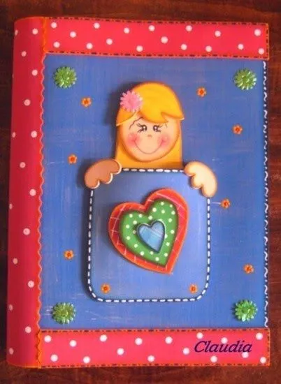 Como decorar un cuaderno con foami - Imagui Como decorar un cuaderno con foami - Imagui