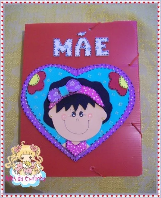 Carpeta decorada para mama - Todo en Goma Eva Carpeta decorada para mama - Todo en Goma Eva
