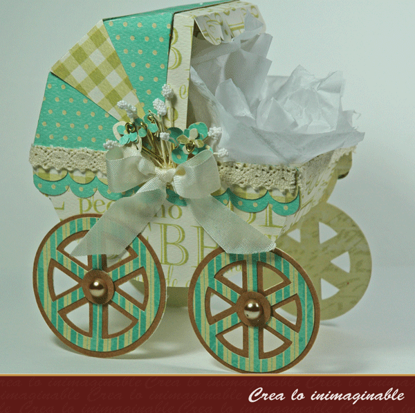 Como decorar una carreola de madera para baby shower - Imagui