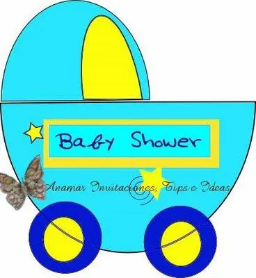 Carreola de baby shower animado - Imagui
