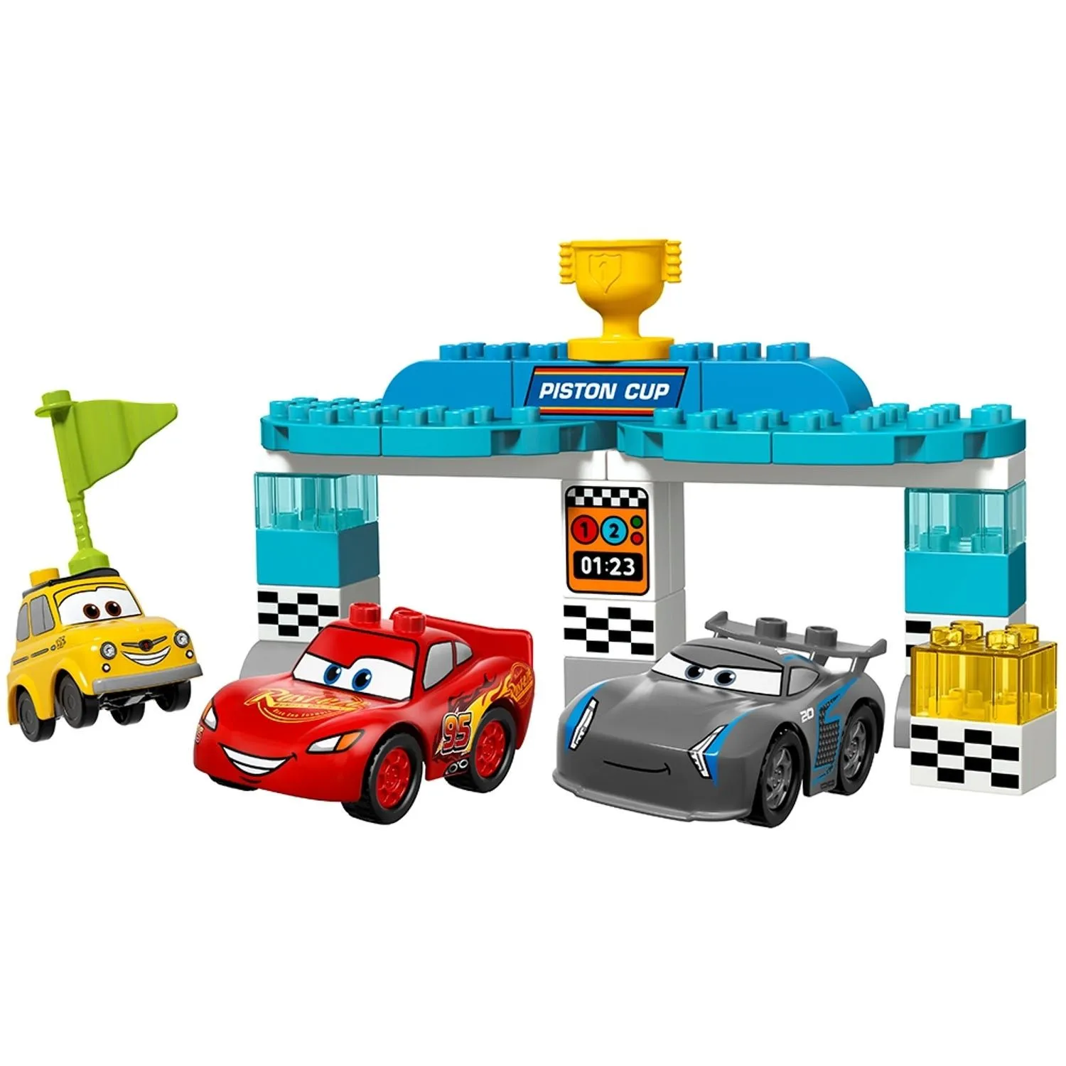 Carrera de la Copa Pistón 10857 | Disney™ | Oficial LEGO® Shop MX Carrera de la Copa Pistón 10857 | Disney™ | Oficial LEGO® Shop MX