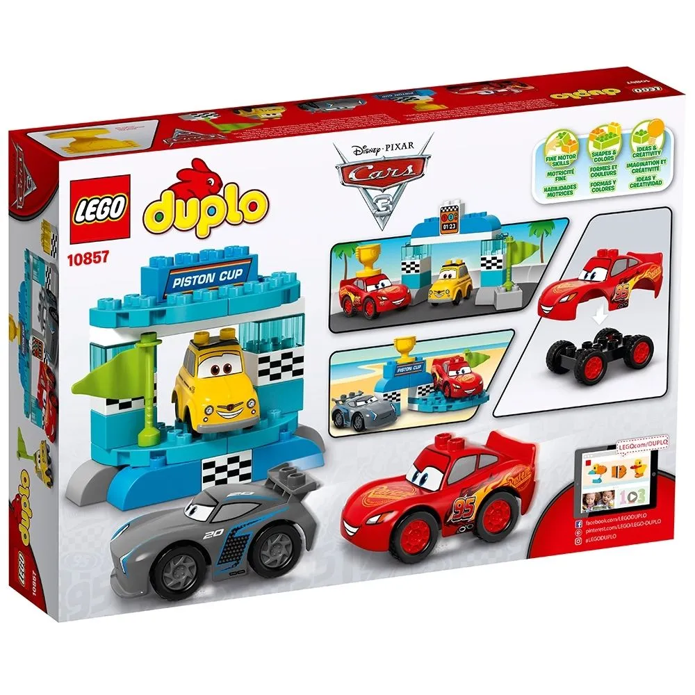 Carrera de la Copa Pistón 10857 | Disney™ | Oficial LEGO® Shop MX Carrera de la Copa Pistón 10857 | Disney™ | Oficial LEGO® Shop MX