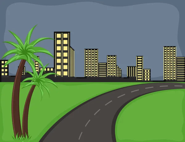 Carretera - vector de fondo de dibujos animados — Vector stock ... Carretera - vector de fondo de dibujos animados — Vector stock ...